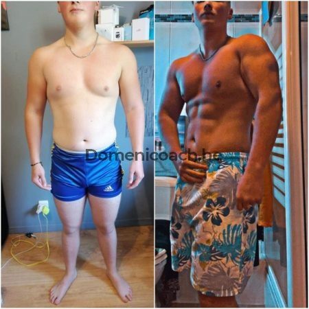 L'incroyable transformation physique de Rafael, qui a été suivi par notre coach sportif en Belgique, Domenico